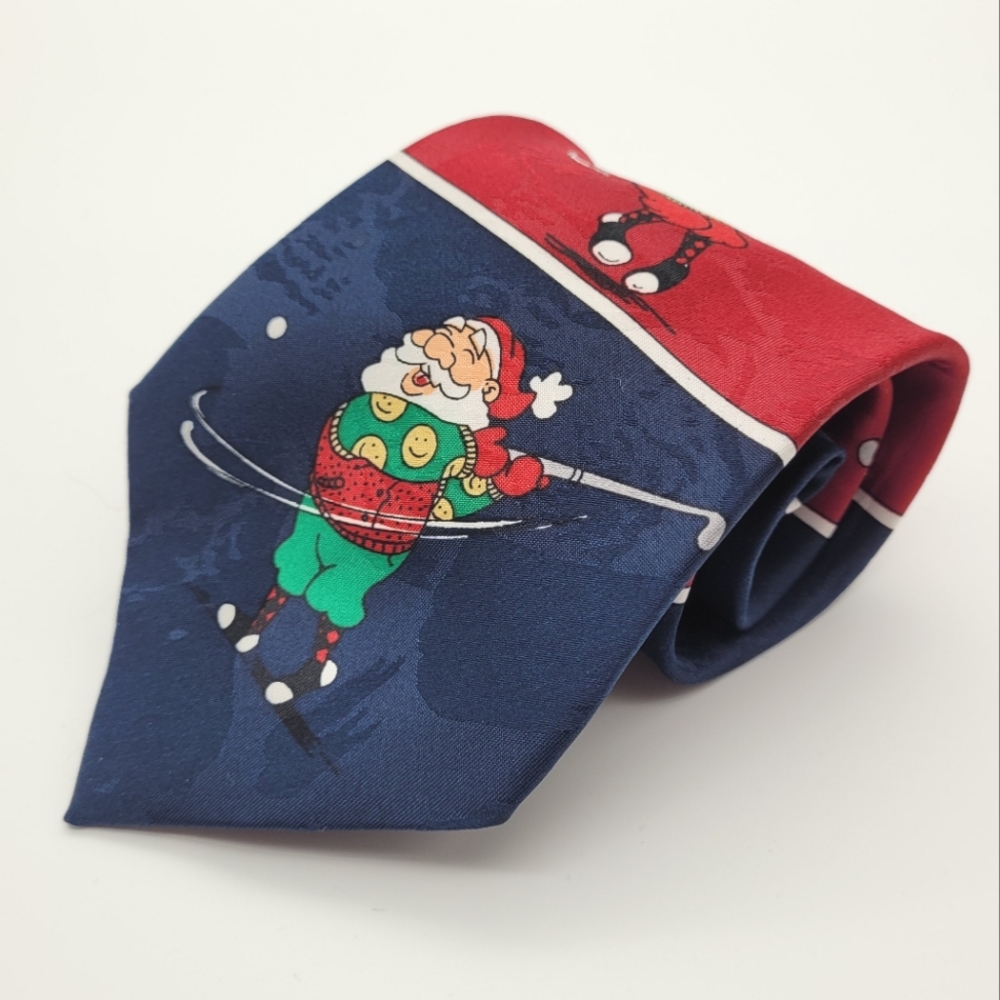 JINDLE BELLS | Santa golfing festive christmas holiday tie